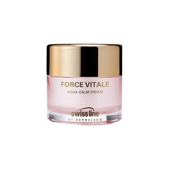Kem đặc trị phục hồi da nhạy cảm, dị ứng Swissline Force Vitale Aqua  Calm Cream 50ml